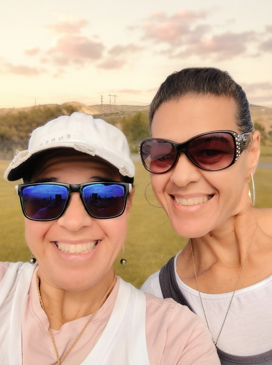 The two sisters behind Perfectly Messy by M² — smiling together